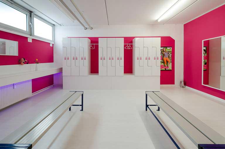 groupfit Fitnessstudio München Trudering - ohne Vertrag - Umkleide